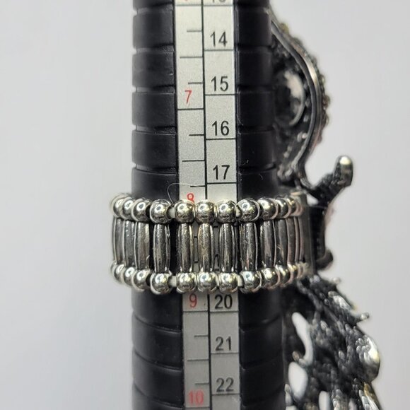 Rhinestones Peacock Ring Stretch Band Rainbow Iridescent Ring- HOST PICK! - Picture 11 of 12